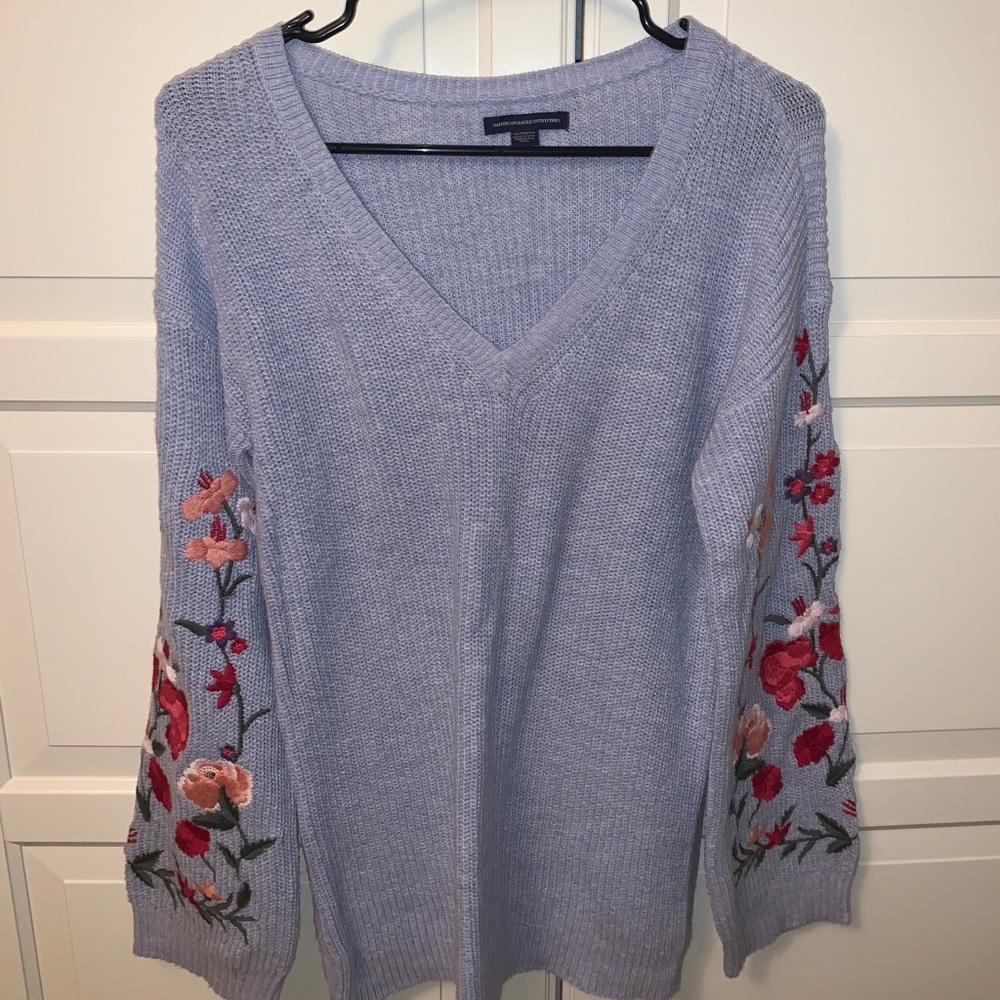Embroidered American Eagle Sweater